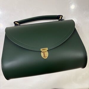 NWOT Cambridge Satchel Company Poppy Leather Handbag in Racing Green